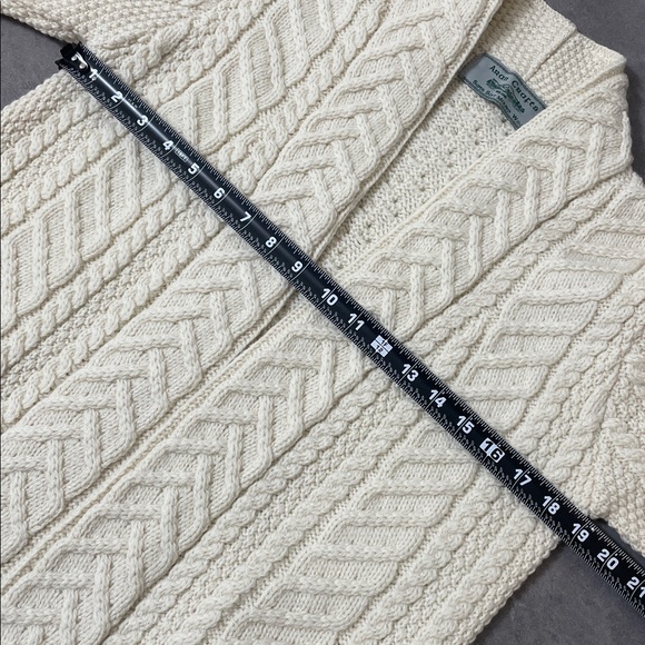 Aran Super Soft Open Aran Cardigan size Medium - Picture 7 of 9